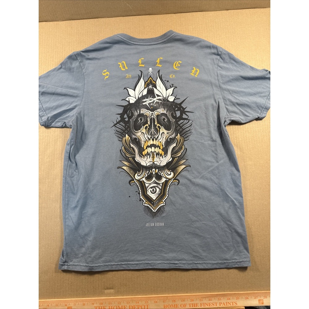 Sullen Art Collective, Skull, Mens T-Shirt Large, Tattoo Art